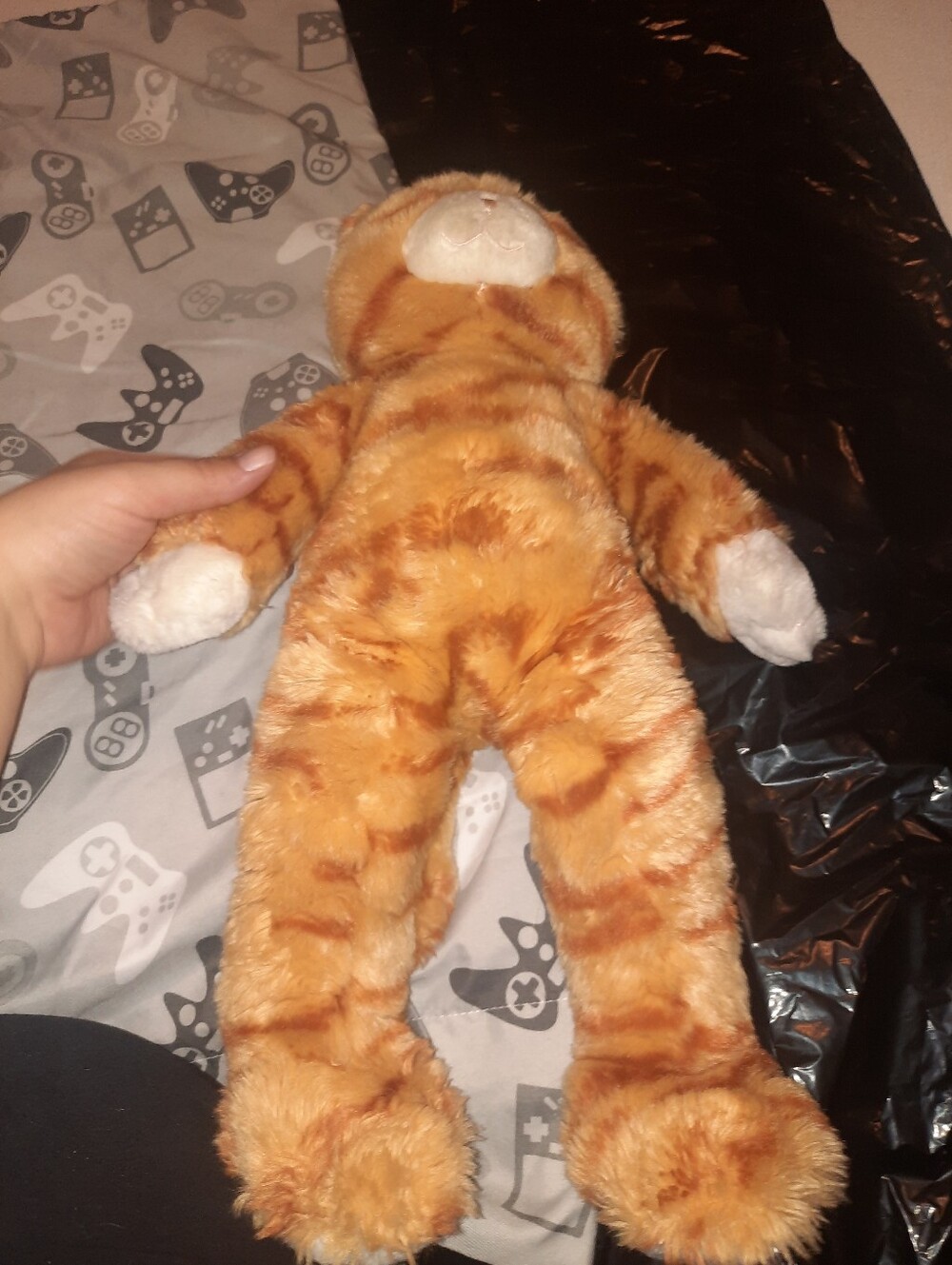 vintage build a bear orange cat BAB